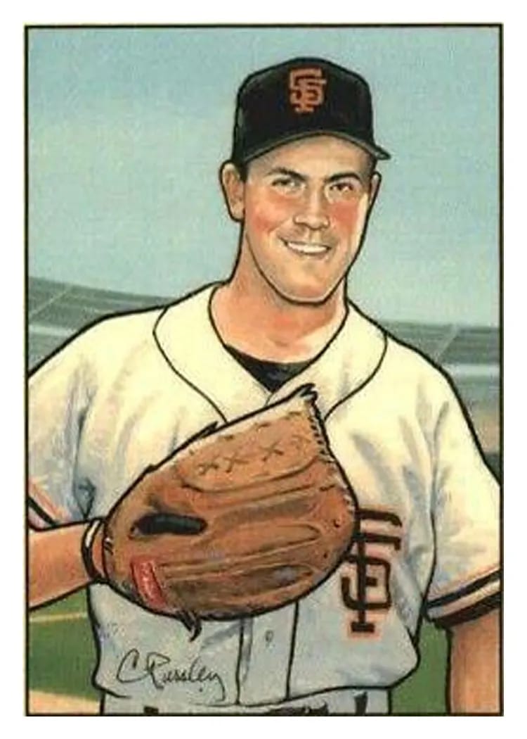 1990 Bowman Inserts Will Clark card