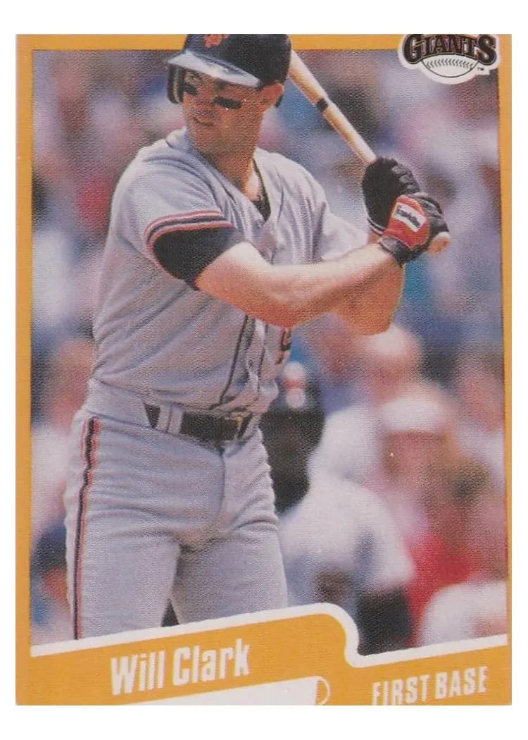 1990 Fleer Will Clark #54 card
