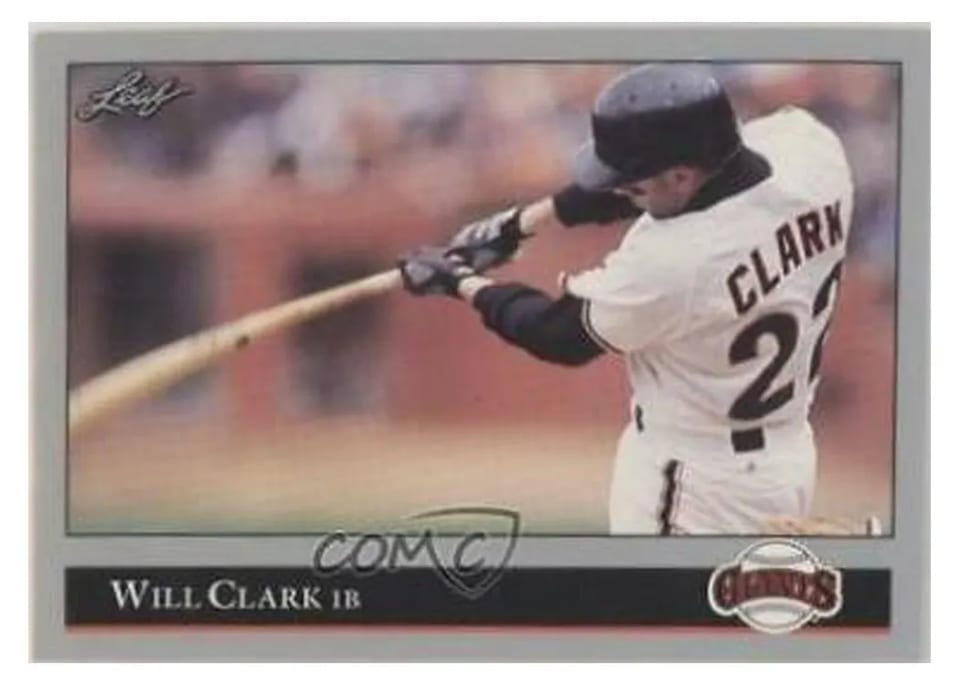 1992 Leaf Will Clark #241 card
