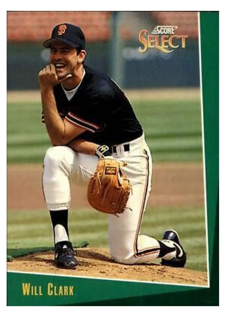 1993 Score Select Will Clark #3 card