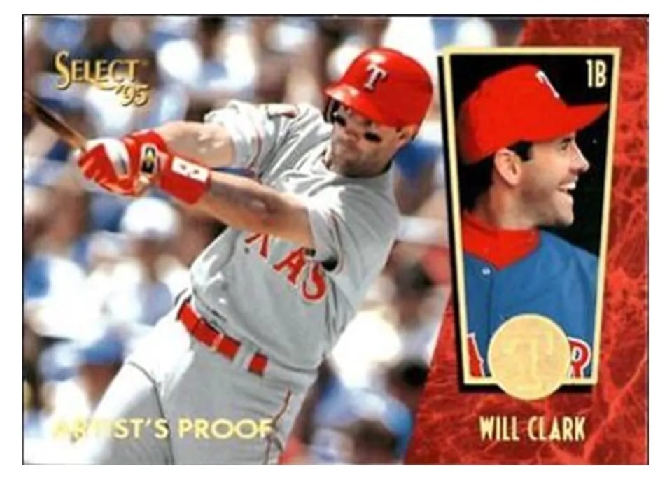 1995 Select Will Clark #99 card