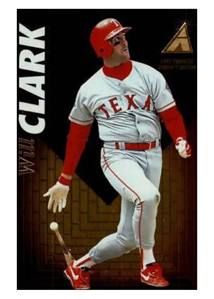 1995 Zenith Will Clark #110 card