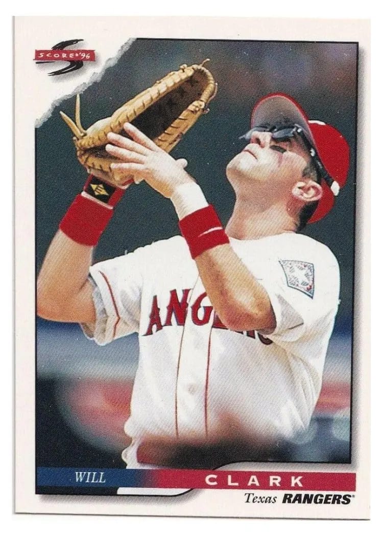 1996 Score Will Clark #1 card