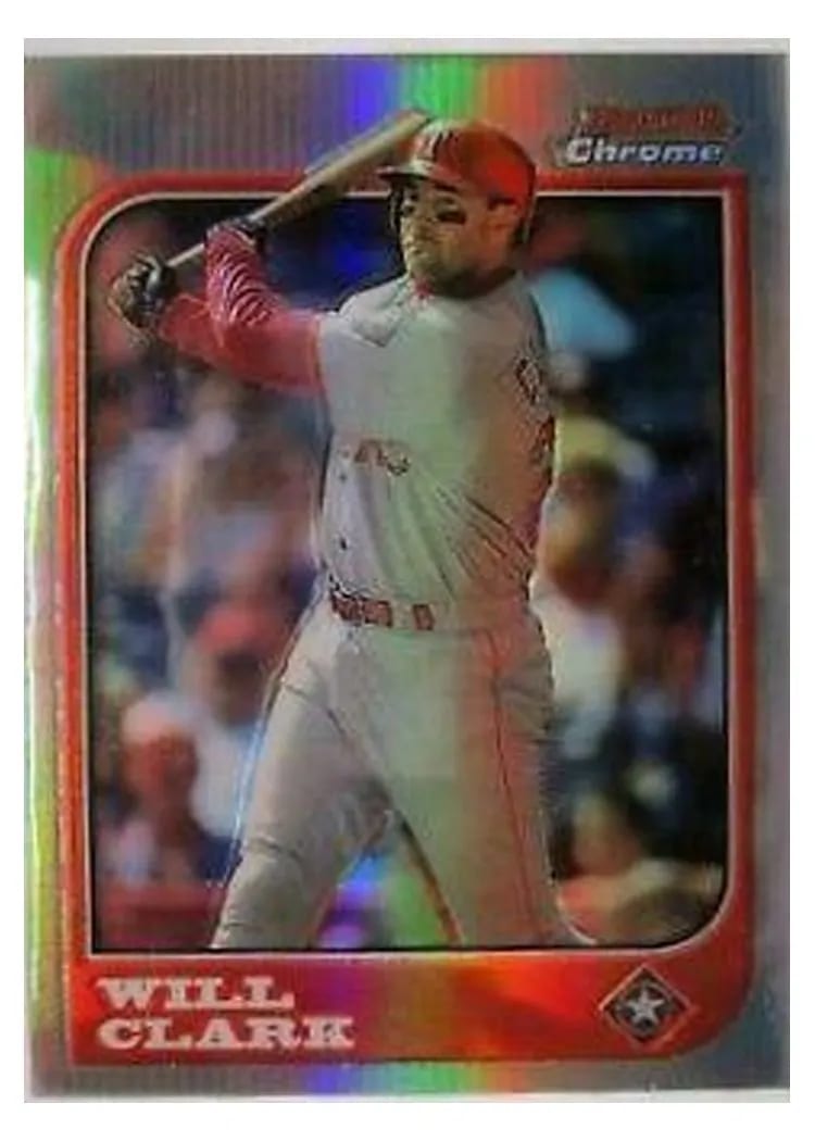 1997 Bowman Chrome Will Clark Refractor #31 card
