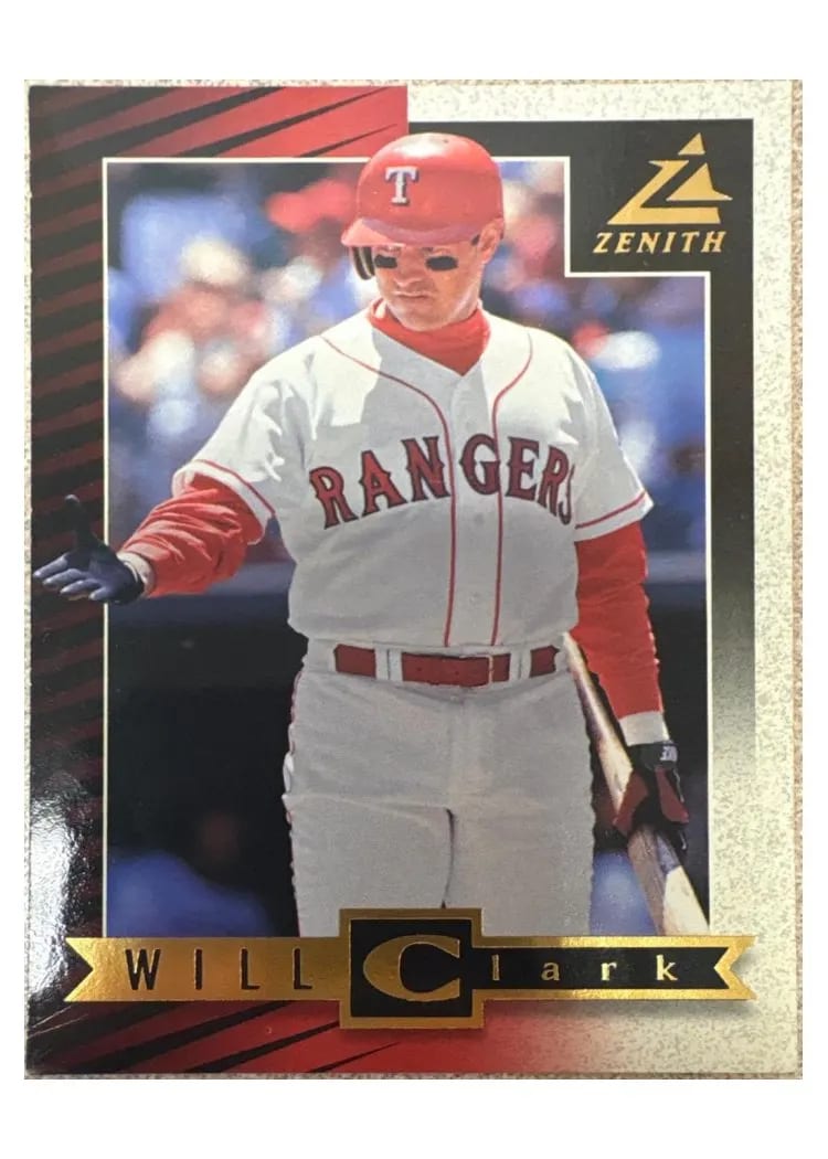 1998 Zenith Will Clark #41 card