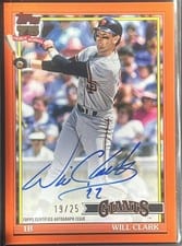 2026 Topps 1991 Topps Autographs Will Clark #91A-WC card
