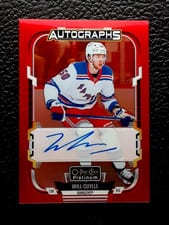 Will Cuylle 2025-26 O-Pee-Chee Platinum Red Rainbow Autos card