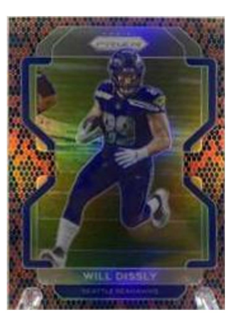 2021 Panini Prizm Base Set Will Dissly Snakeskin Prizm #44 card