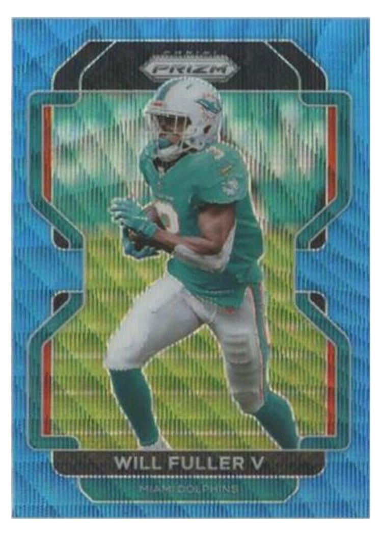2021 Panini Prizm Base Set Will Fuller V Blue Wave Prizm #105 card