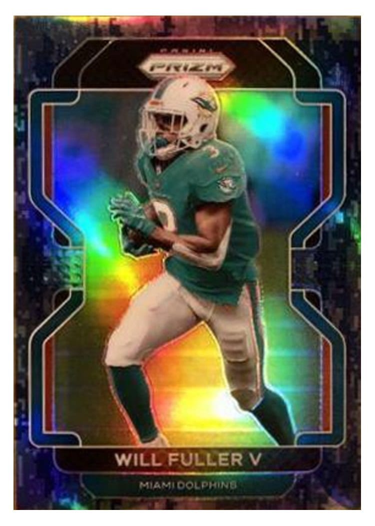 2021 Panini Prizm Base Set Will Fuller V Navy Camo Prizm #105 card