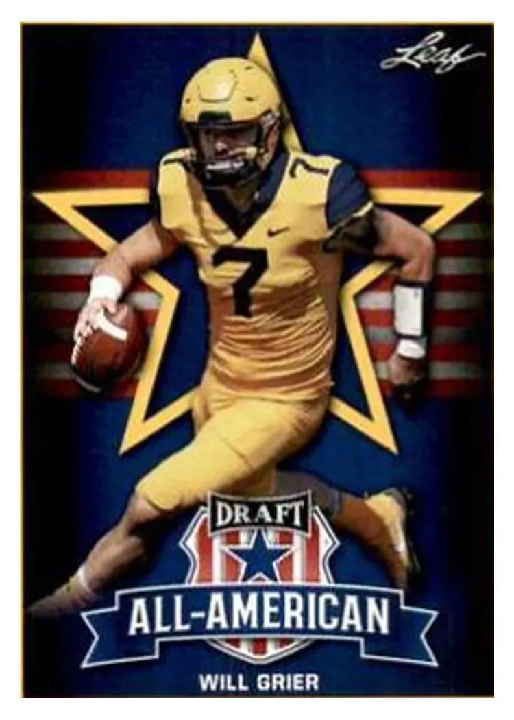 2019 Leaf Draft Will Grier #71 card
