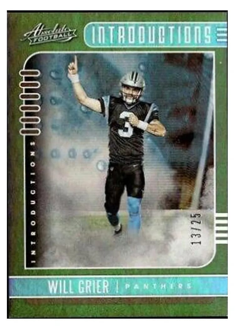2019 Panini Absolute Introductions Will Grier #20 card