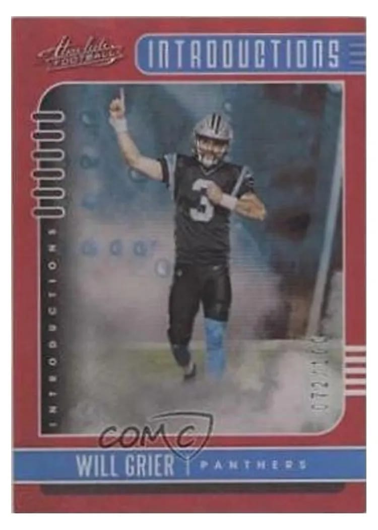 2019 Panini Absolute Introductions Will Grier #20 card