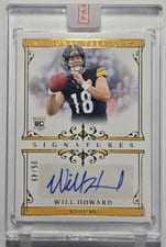 2025 Panini National Treasures Signatures Will Howard #20