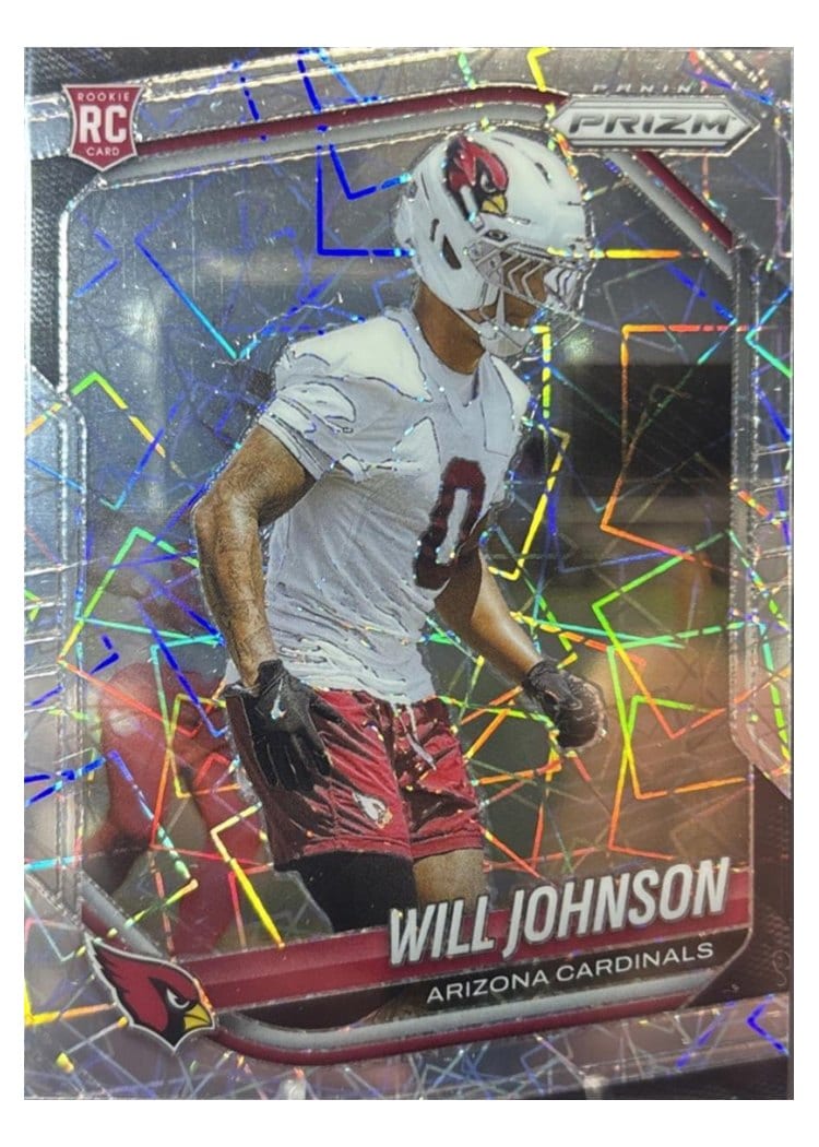 2025 Panini Prizm Base Set Will Johnson Lazer #370 card