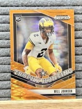 2025 Panini Prizm Draft Picks Trophy Hunting Will Johnson #23 card