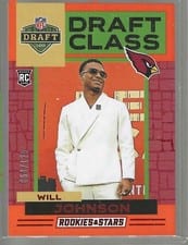 2025 Panini Rookies & Stars Draft Class Will Johnson #9 card