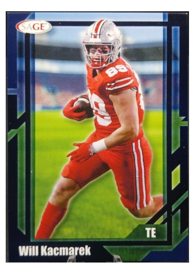 2026 SAGE Football Base Set Will Kacmarek #22 card