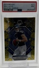 2023 Panini Mosaic Will Levis No Huddle Gold #377 card