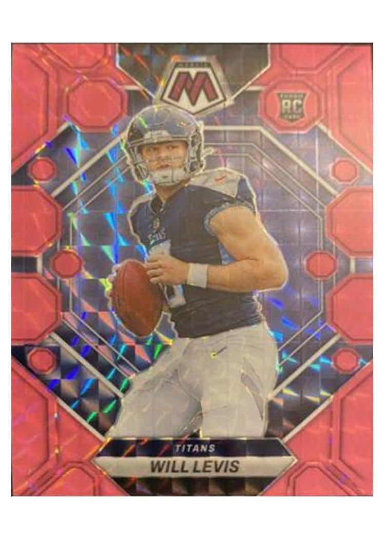 2023 Panini Mosaic Base Set Will Levis Pink Fluorescent #377 card
