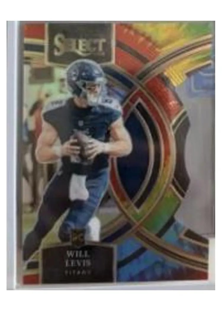 2023 Panini Select Base Set Will Levis Tie-Dye Prizm Die-Cut #148 card