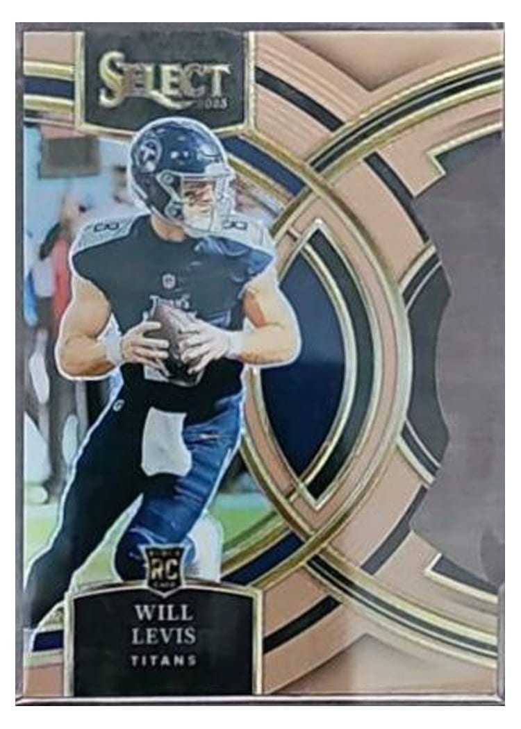 2023 Panini Select Base Set Will Levis Gold Prizm Die-Cut #148 card