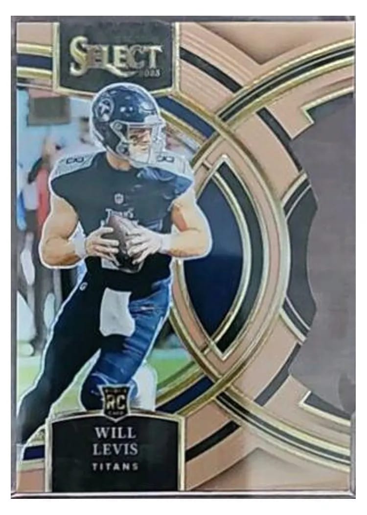2023 Panini Select Base Set Will Levis Gold Prizm Die-Cut #148 card