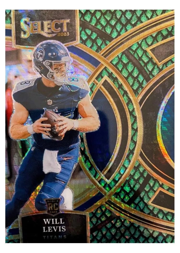 2023 Panini Select Base Set Will Levis Dragon Scale Prizm #148 card