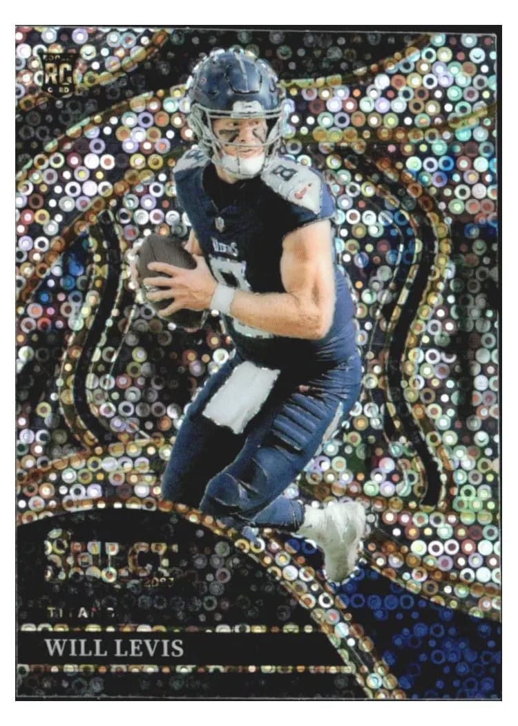 2023 Panini Select Base Set Will Levis Disco Prizm #206 card