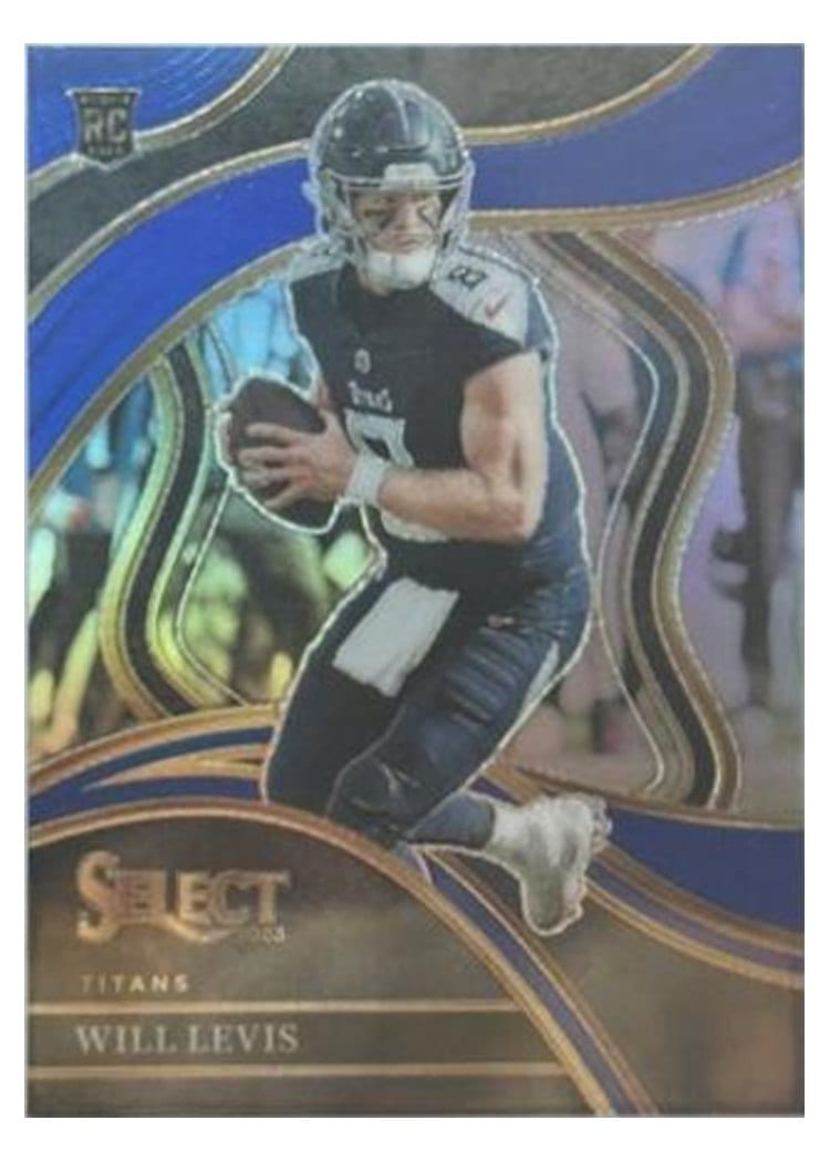 2023 Panini Select Base Set Will Levis Blue Prizm #206 card