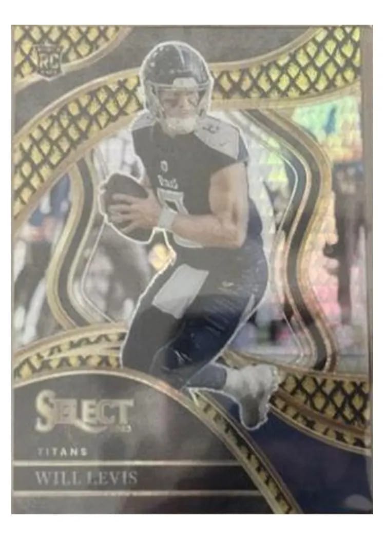 2023 Panini Select Base Set Will Levis Dragon Scale Gold Prizm #206 card