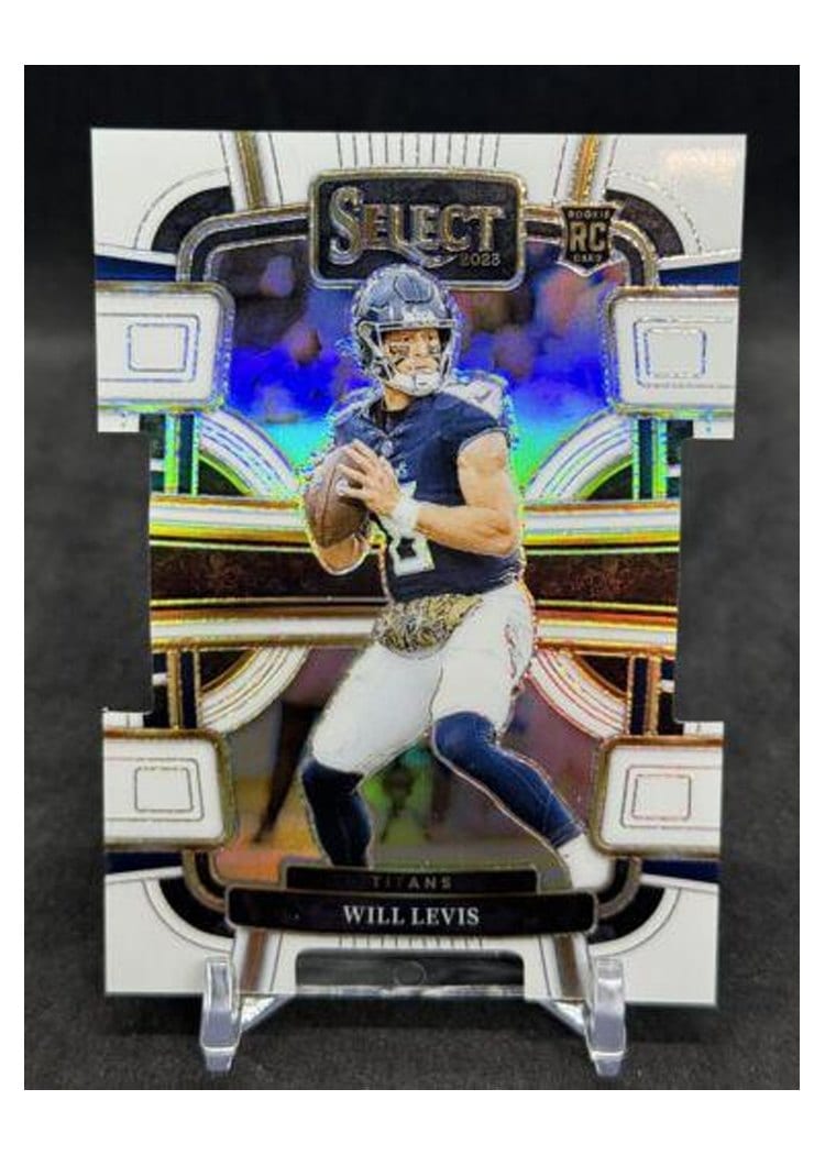 2023 Panini Select Base Set Will Levis White Prizm Die-Cut #96 card