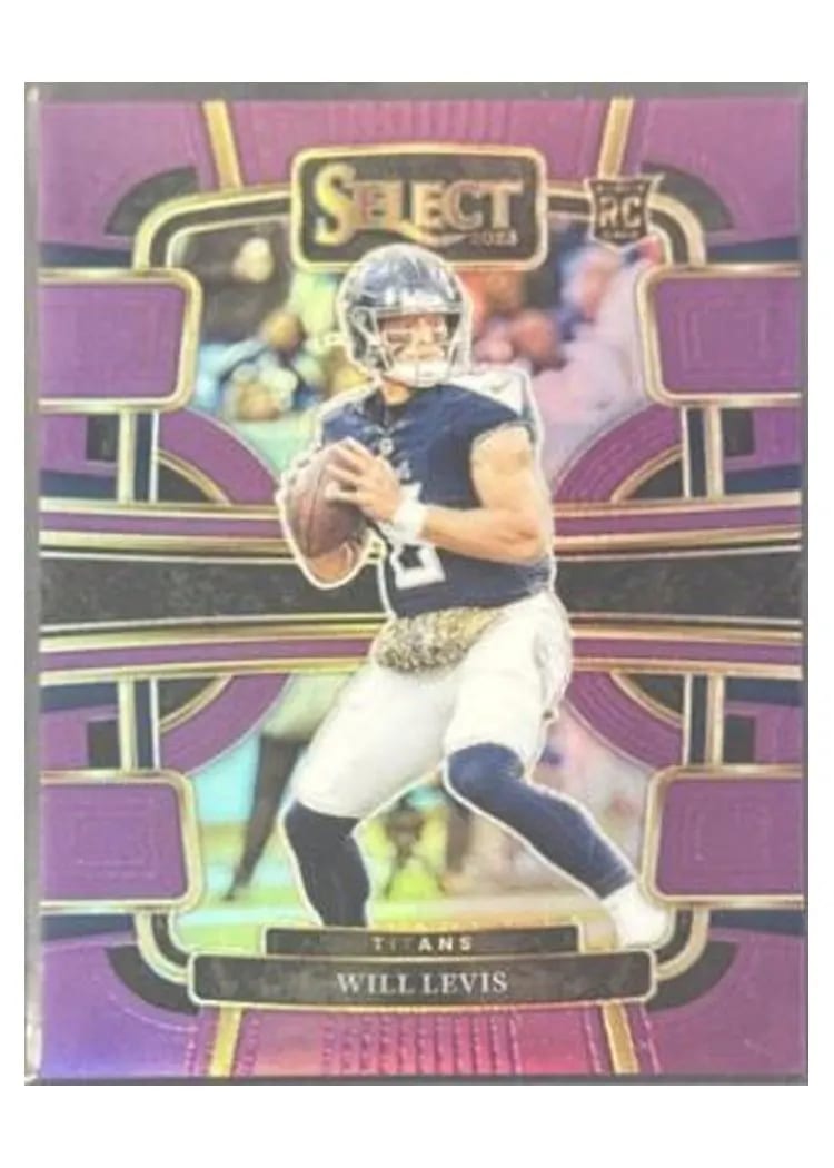2023 Panini Select Base Set Will Levis Purple Prizm #96 card