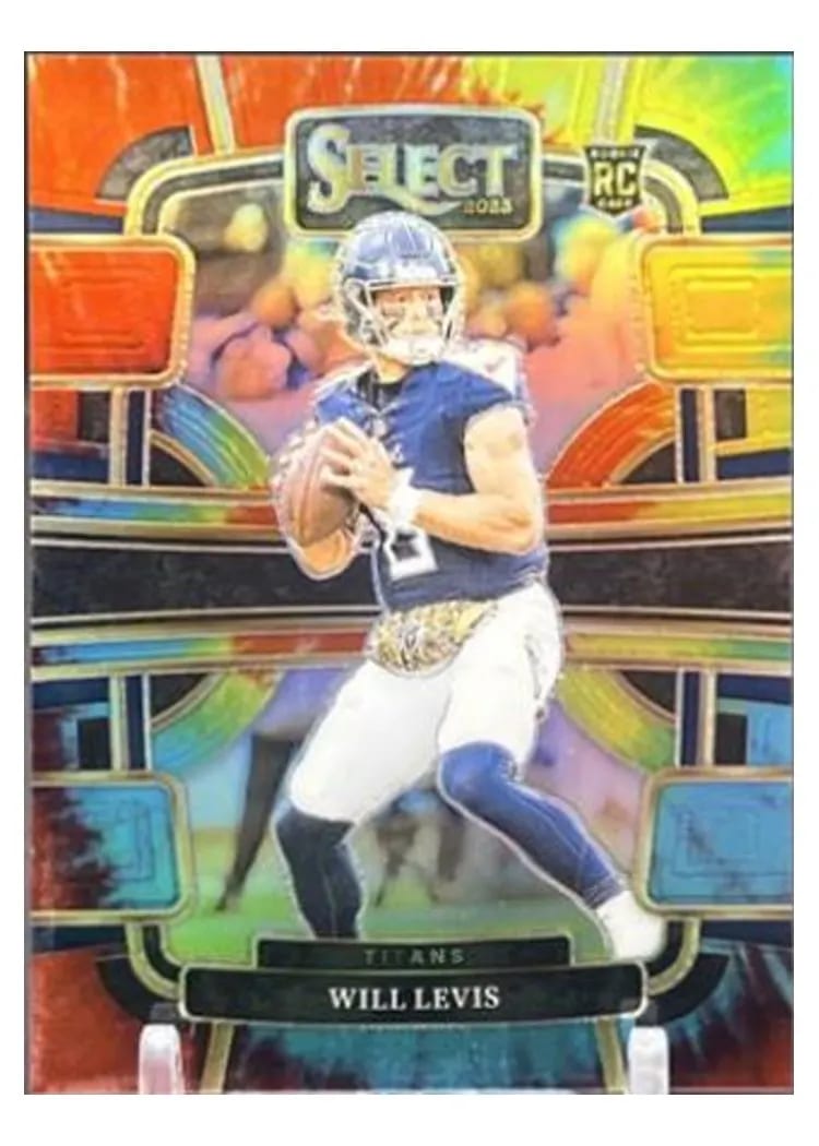 2023 Panini Select Base Set Will Levis Tie-Dye Prizm #96 card