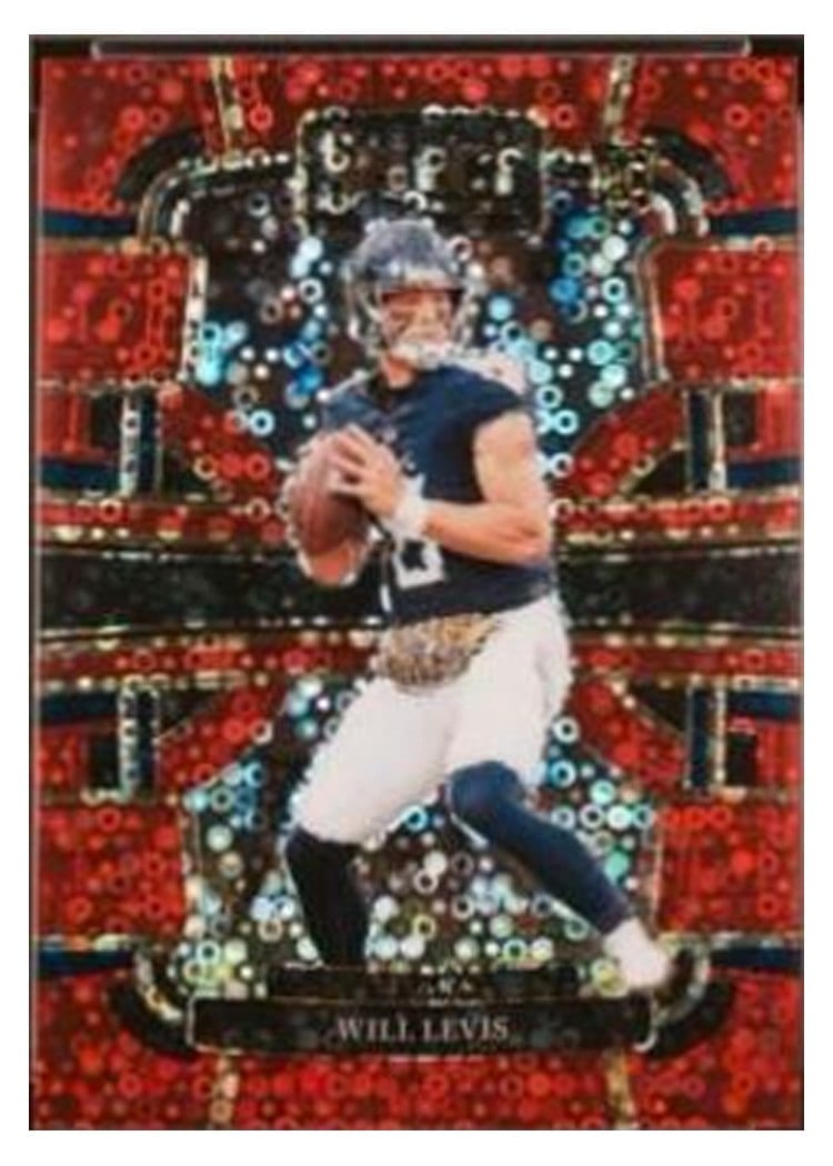 2023 Panini Select Base Set Will Levis Disco Red Prizm #96 card