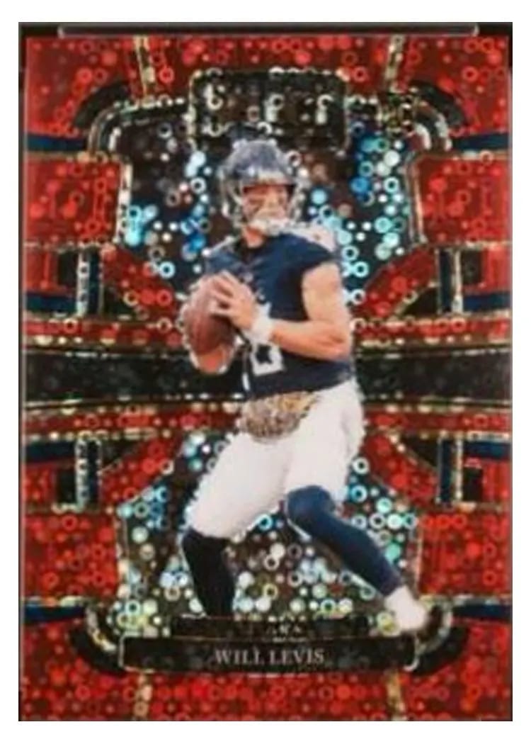 2023 Panini Select Base Set Will Levis Disco Red Prizm #96 card