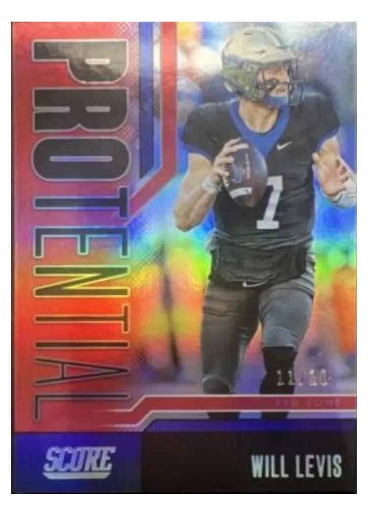 2023 Score Protential Will Levis #3 card