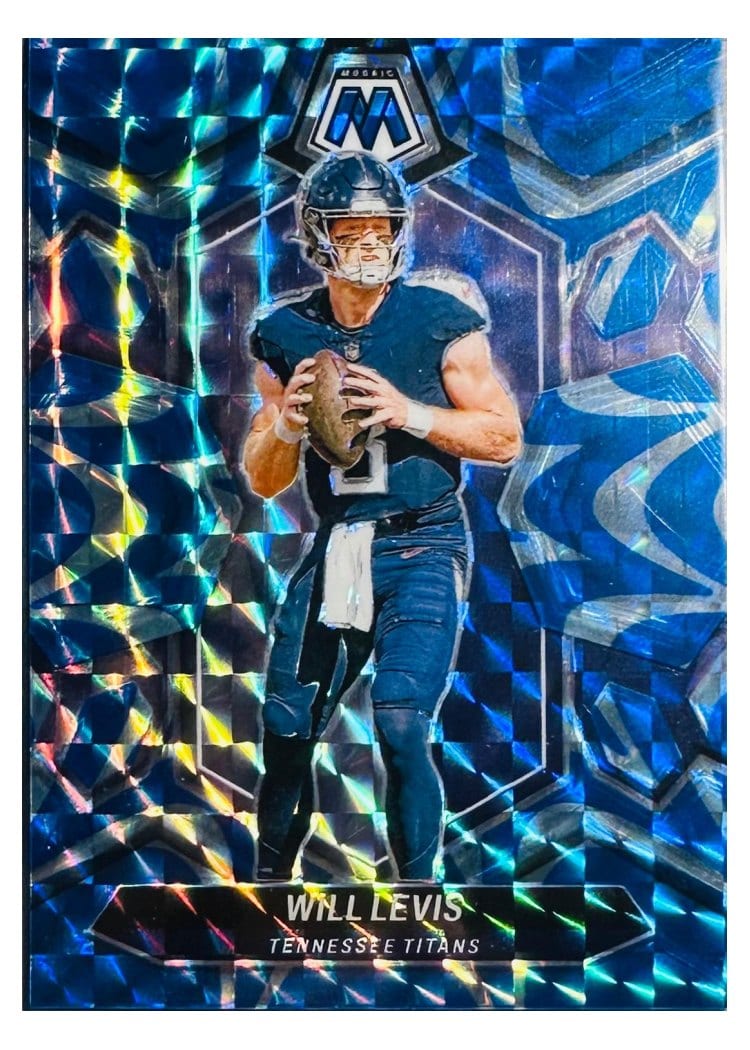 2024 Panini Mosaic Base Set Will Levis Blue Reactive #211 card