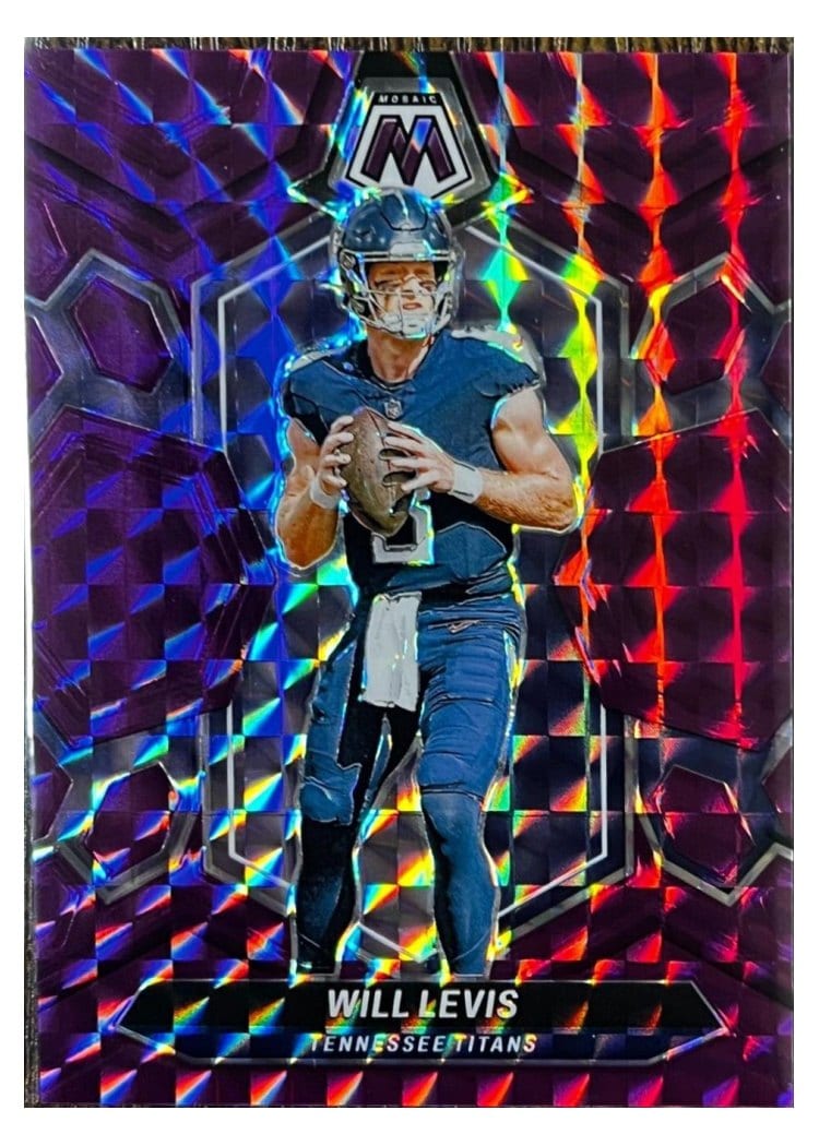 2024 Panini Mosaic Base Set Will Levis Purple #211 card