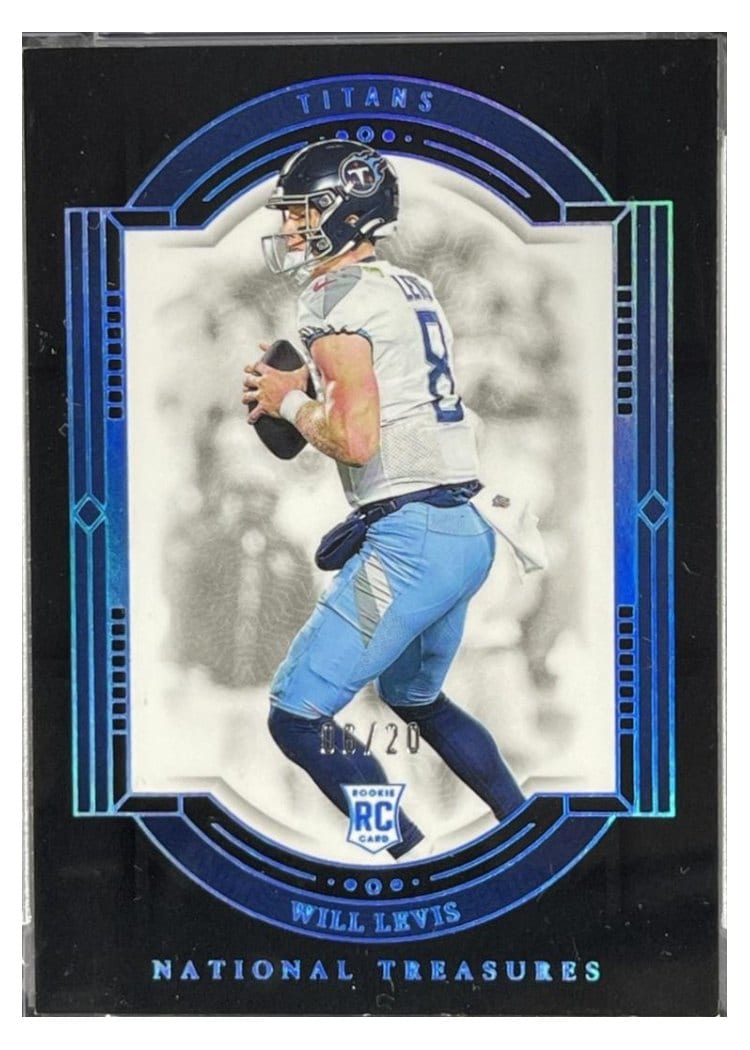 2024 Panini National Treasures Base Set Will Levis Midnight #95 card