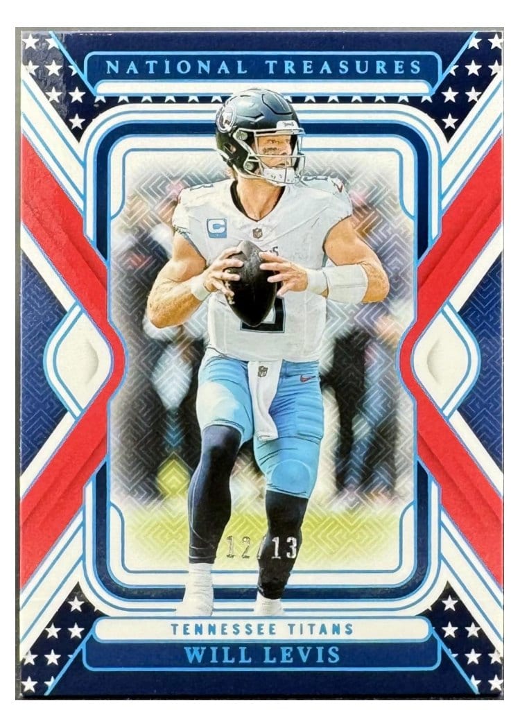 2024 Panini National Treasures Base Set Will Levis Stars #95 card