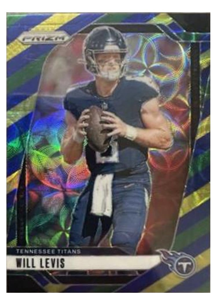 2024 Panini Prizm Base Set Will Levis Choice Blue Yellow Green #277 card