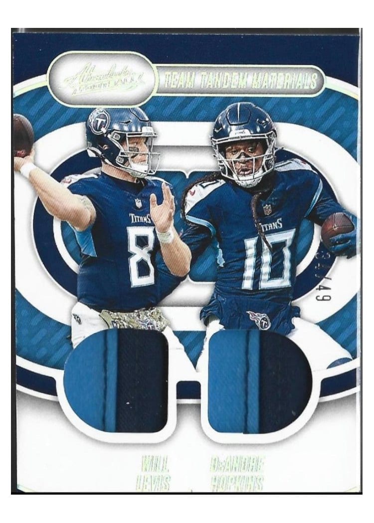2024 Panini Absolute Team Tandem Materials Will Levis / DeAndre Hopkins #TTM-TEN card