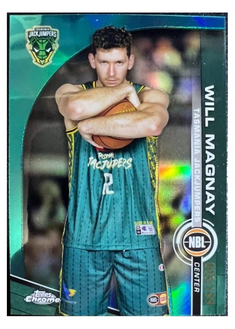 2023-24 Topps Chrome NBL Base Set Will Magnay #100 card