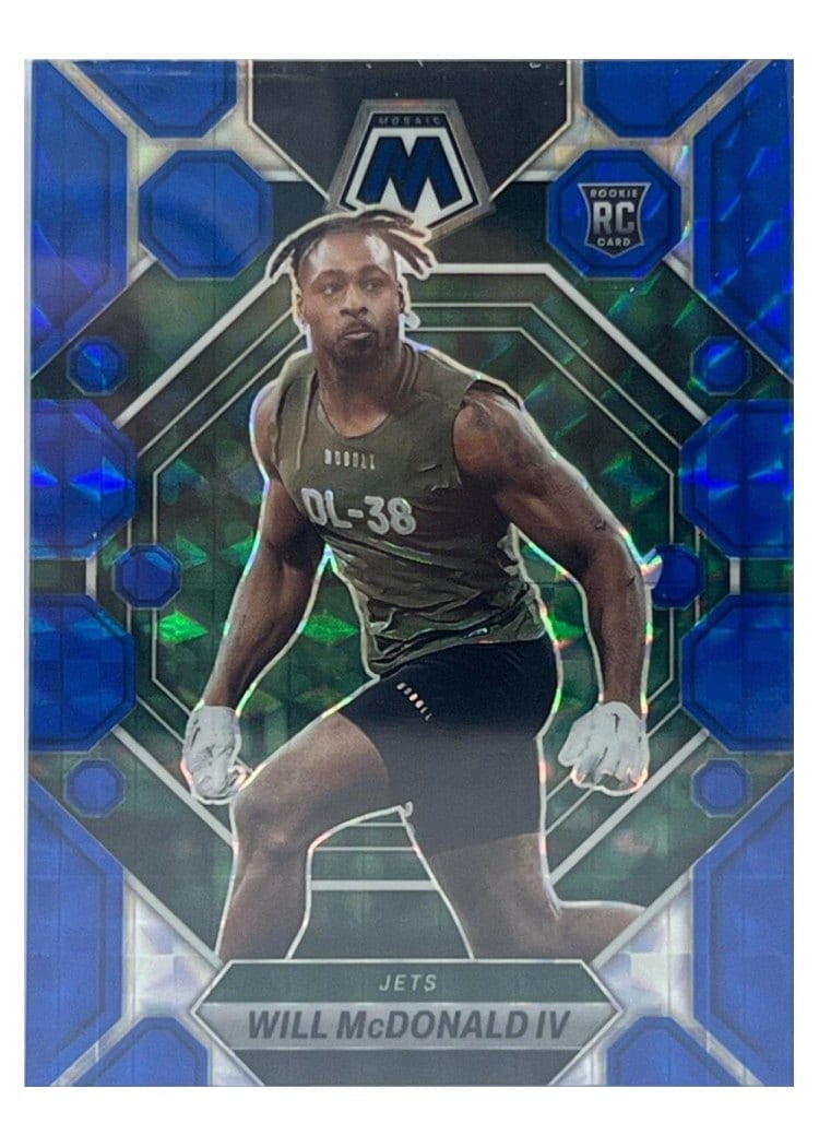 2023 Panini Mosaic Base Set Will McDonald IV Blue #378 card