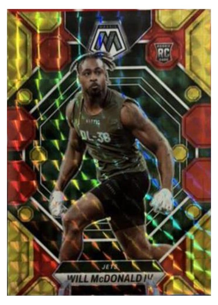2023 Panini Mosaic Base Set Will McDonald IV Choice Fusion Red Yellow #378 card