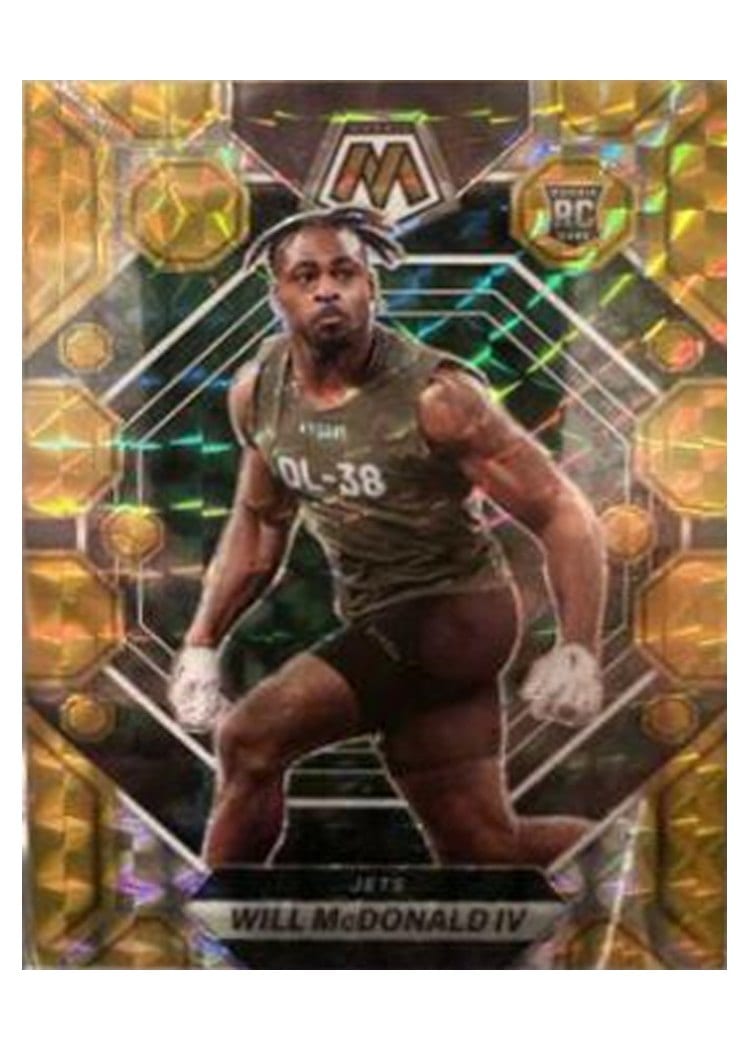 2023 Panini Mosaic Base Set Will McDonald IV Gold #378 card