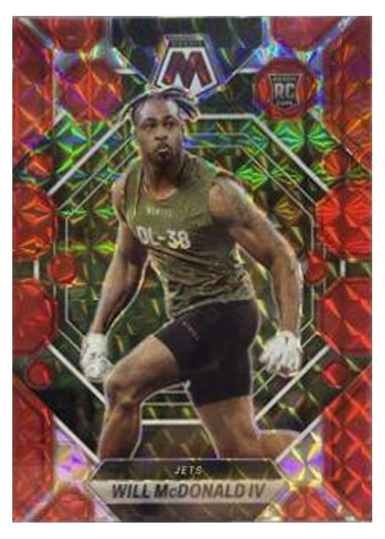 2023 Panini Mosaic Base Set Will McDonald IV Red #378 card