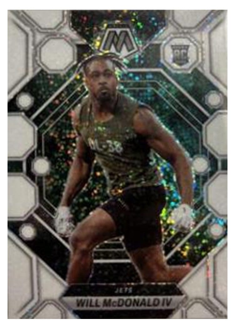 2023 Panini Mosaic Base Set Will McDonald IV White Sparkle #378 card