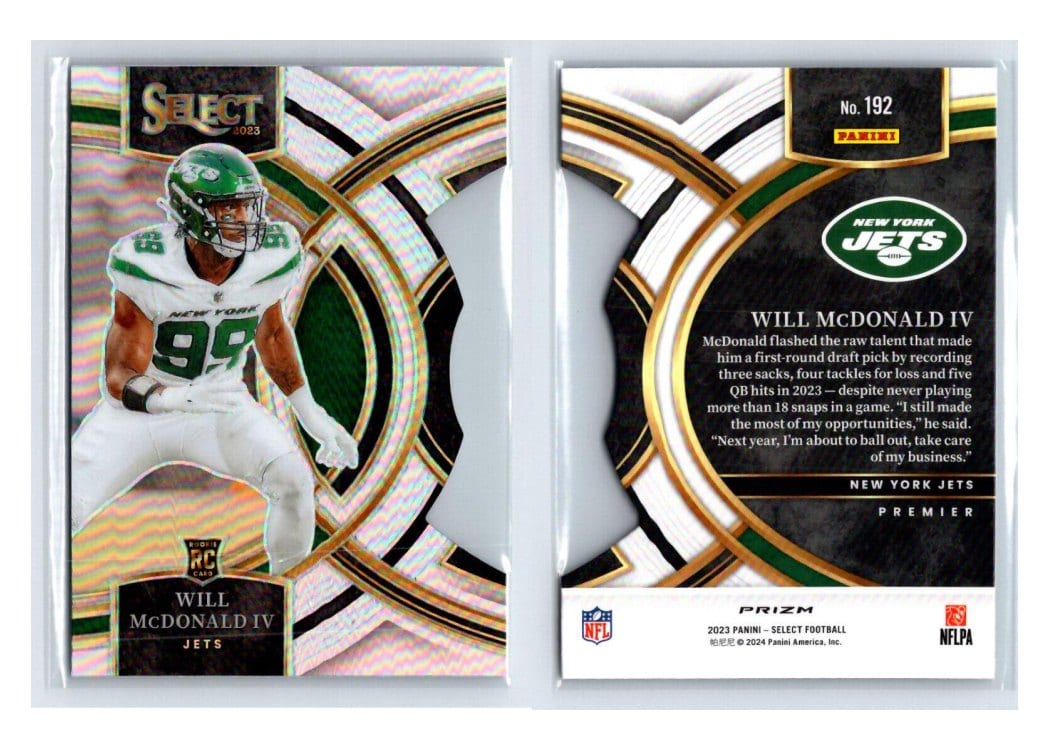 2023 Panini Select Base Set Will McDonald IV #192 card